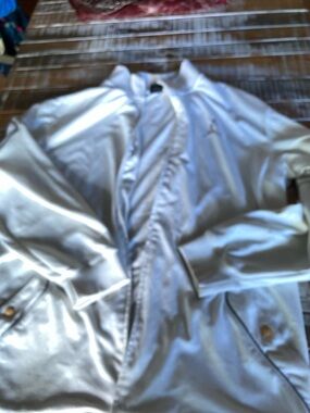 Jordan White Ribbed-Collar Jacket with Jumpman Tag